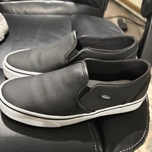 Vans Black Slip-On Shoes